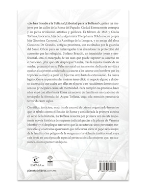 Libro La Toffana de Vanessa Montfort