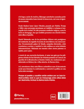 Libro Como Destruir Una Democracia de Daniel Matamala