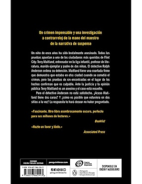 Libro El Visitante de Stephen King