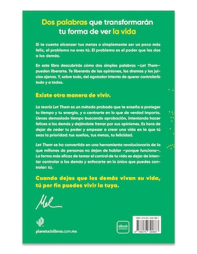 Libro La Teoría Let Them La clave está en soltar de Mel Robbins