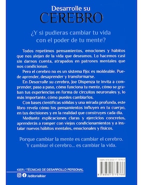 Libro Desarrolle Su Cerebro. La Ciencia para Cambiar La Mente de Joe Dispenza