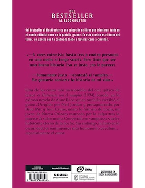 Libro Entrevista Con El Vampiro de Anne Rice