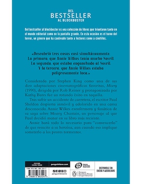 Libro Misery de Stephen King