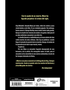 Libro Blaze de Stephen King