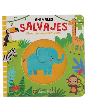 Libro Animales salvajes libro con rompecabezas de Editorial Guadal