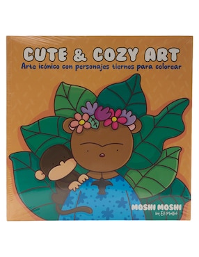 Imagen de producto Libro Cute & cozy art arte icónico con personajes tiernos para colorear de Eli Mallet