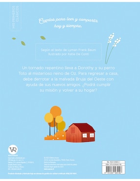 Libro Pequeños clásicos El Mago de Oz de Katia de Conti