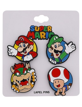 Set pin Nintendo de metal Super Mario