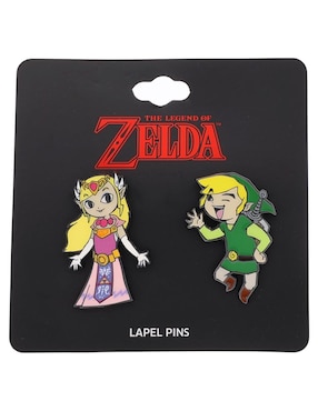 Pin Nintendo de metal Link y La princesa Zelda