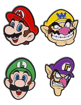 Set pin Nintendo de metal Super Mario