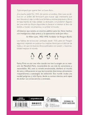 Libro Mansfield Park de Jane Austen