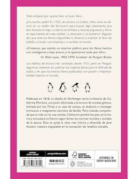 Libro La abadía de Northanger de Jane Austen