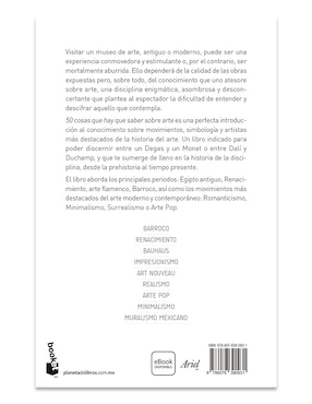 Libro 50 cosas que hay que saber sobre arte de Susie Hodge