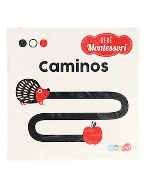 Set 4 libros Bebé Montesori Caminos + Forma + Animales +Vehículos