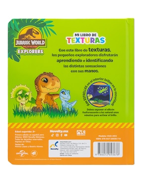 Libro Libro Preescolar de Texturas Jurassic World Explorers de Novelty Ediciones
