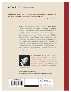 Libro Los demonios y otras adaptaciones teatrales de Albert Camus