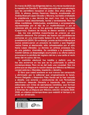 Libro La Disputa Por Mexico de Álvaro Delgado Gomez y Alejandro Páez Varela