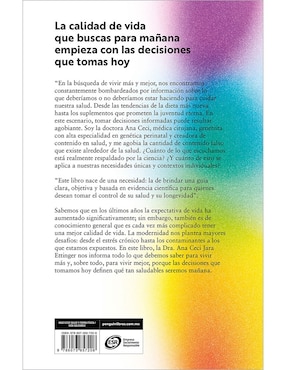 Libro Vivir Mas Empieza Hoy de Dra. Ana Cecilia Jara Ettinger