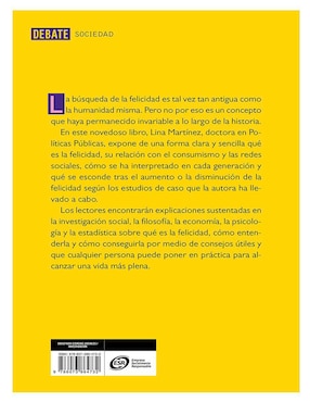 Libro Felicidad de Lina Martínez