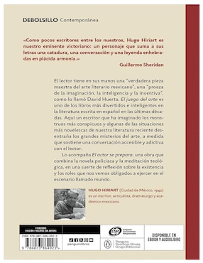 Libro El Juego del Arte El Actor se Prepara de Hugo Hiriart