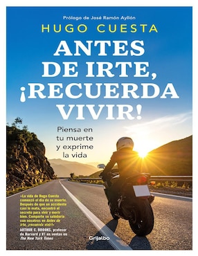 Libro Antes de Irte, ¡Recuerda Vivir! de Hugo Cuesta