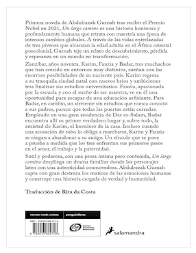 Libro Un Largo Camino de Abdulrazak Gurnah