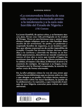 Libro La Flor Púrpura de Chimamanda Ngozi Adichie