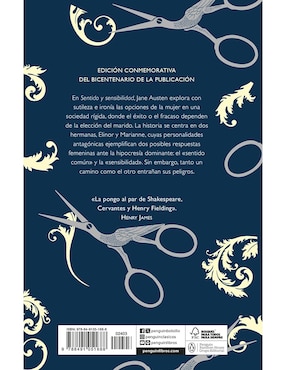 Libro Sentido y sensibilidad de Jane Austen