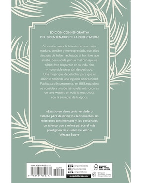 Libro Persuasion (edición conmemorativa) de Jane Austen