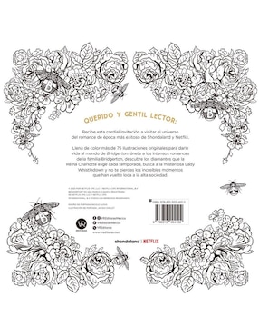Libro Bridgerton. El Libro Oficial Para Colorear de Vr Editoras