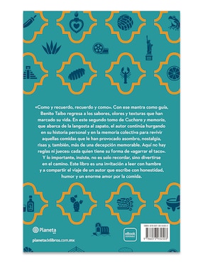 Libro Cuchara Y Memoria 2 de Benito Taibo