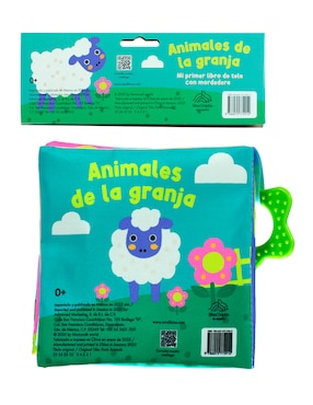 Libro de Tela con Mordedera: Animales de La Granja de Silver Dolphin