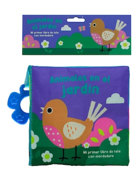 Libro de Tela con Mordedera: Animales En El Jardín de Silver Dolphin