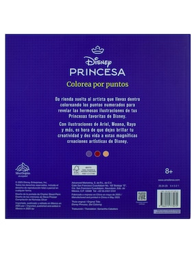 Colorea Por Puntos Disney Princesa de Silver Dolphin