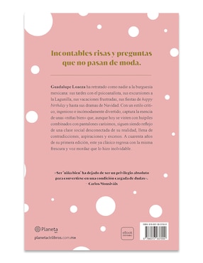 Libro Las Niñas Bien 40 Aniversario de Guadalupe Loaeza