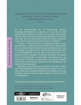 Libro Los fundamentos de la experiencia (psicofisiología de la conciencia 1) de Jacobo Grinberg-Zylberbaum