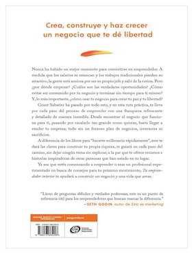 Libro  Tu Emprendedor Interior Un Camino Probado Hacia La Rentabilidad y La Paz  de Grant Sabatier