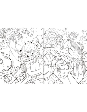 Libro colorear Supervillanos DC
