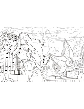 Libro colorear Supervillanos DC