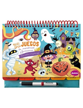 Libro 32 juegos de monstruos y fantasmas de Auzou