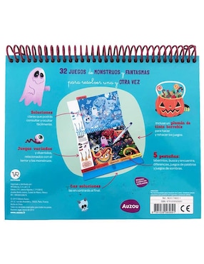 Libro 32 juegos de monstruos y fantasmas de Auzou