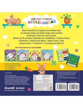 Libro super actividades alcolchaditas: hermosas mascotas amigas de Editorial Guadal