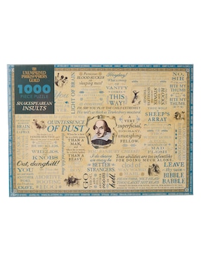 Rompecabezas Insultos de Shakespeare Unemployed Philosophers Guild 1000 piezas