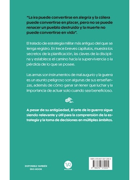Libro El Arte de la Guerra de Sun Tzu