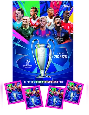 Kit estampas de champions league 25/26 Topps