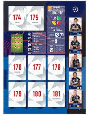 Kit estampas de champions league 25/26 Topps