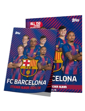 Álbum con estampas Topps de Barcelona