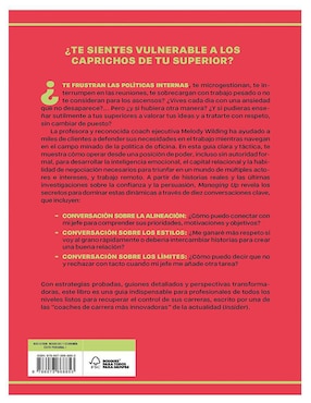 Libro Managing Up: Cómo obtener lo que necesitas de tus líderes de Melody Wilding