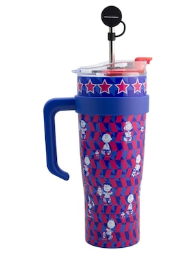 Termo regalos siglo xxi de acero inoxidable snoopy mundial con tapa rosca 1.2 l