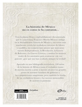 Libro 100 Mitos de la Historia de México de Francisco Martín Moreno
